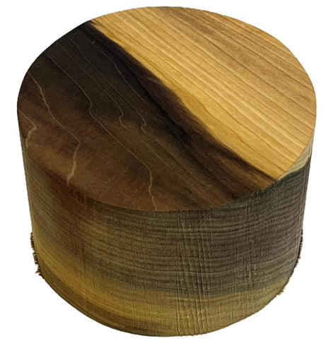 9"x3" KD Rainbow Poplar Wood Bowl Turning Blank