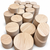 Red Oak round bowl turning blank stacks