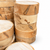 Natural ambrosia maple bowl turning blanks on a white background
