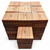 Ribbon Sapele square bowl blank stacks