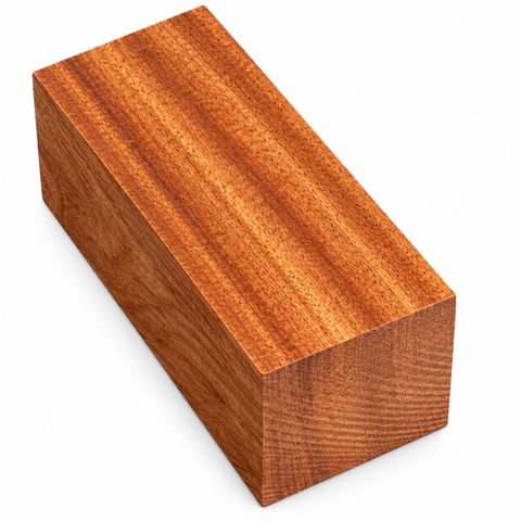 2"x2"x18" KD Ribbon Sapele Wood Spindle Turning Blank