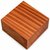 4"x4"x2" KD Ribbon Sapele Square Wood Bowl Turning Blank