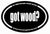 5x3.5 Oval Sticker got wood?