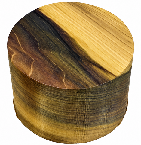 4"x3" KD Rainbow Poplar Wood Bowl Turning Blank