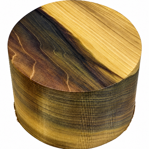4"x3" KD Rainbow Poplar Wood Bowl Turning Blank