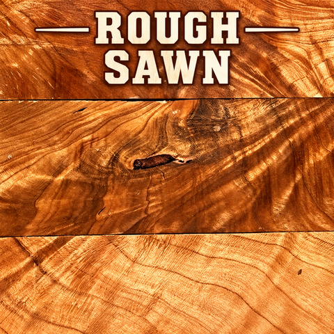 2"x2"x12" KD Curly Cherry Wood Spindle Turning Blank (Rough Sawn)