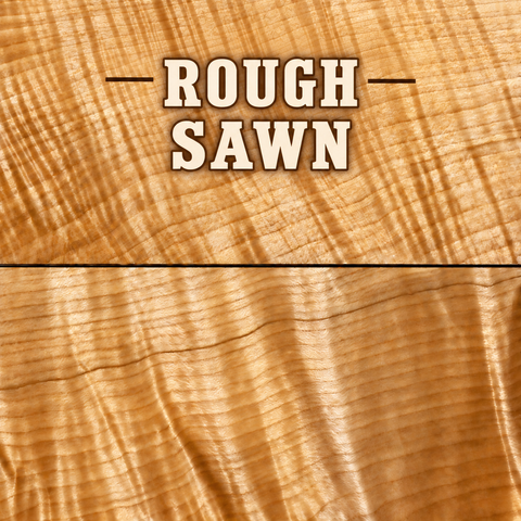 3"x3"x10" KD Figured Hard Maple Wood Spindle Turning Blank (Rough Sawn)