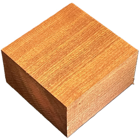 5"x5"x3" KD Sapele Square Wood Bowl Turning Blank
