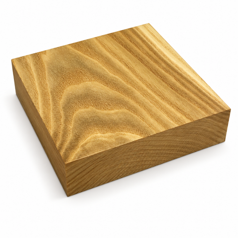 4"x4"x2" KD Sassafras Square Wood Platter Turning Blank