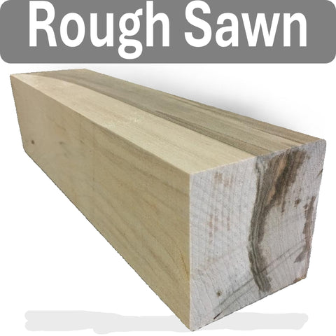 2"x2"x12" KD Select Maple Wood Spindle Turning Blank (Rough Sawn)