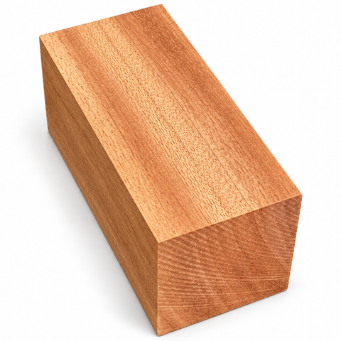 2"x2"x18" KD Sipo Mahogany Wood Spindle Turning Blank