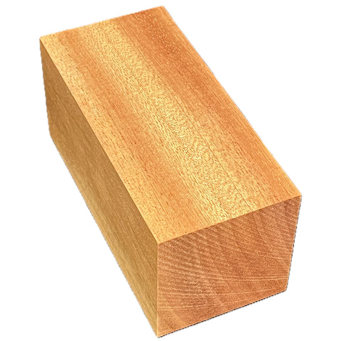 3"x3"x12" KD Sipo Mahogany Wood Spindle Turning Blank