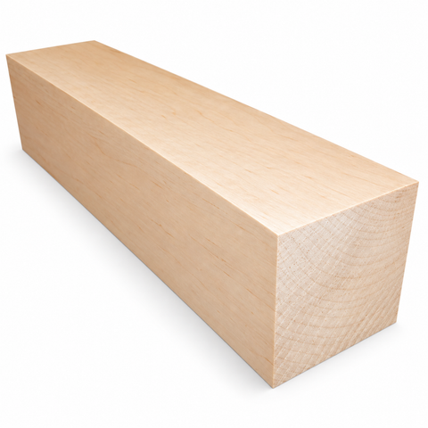 2"x2"x12" KD Soft Maple Wood Spindle Turning Blank