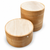 Natural unfinished soft maple turning blanks on a white background