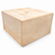 8"x8x2.5" KD Sycamore Square Wood Turning Blank