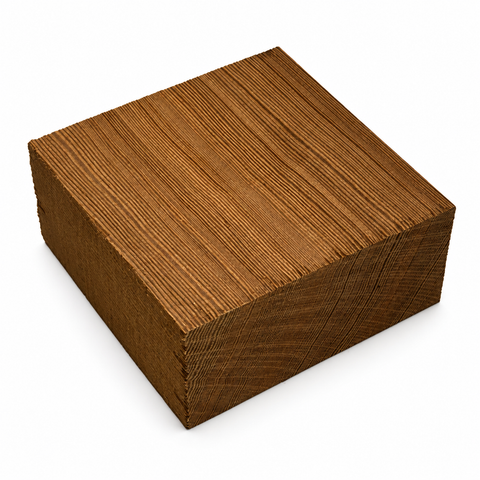4.75"x4.75"x2" KD Torrefied Douglas Fir Square Wood Bowl Turning Blank