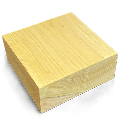 7"x7"x3" KD Tulip Poplar Square Wood Bowl Turning Blank