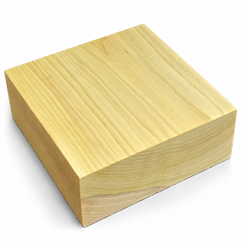 5"x5"x3" KD Tulip Poplar Square Wood Bowl Turning Blank