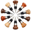 6 pack Chrome Bottle Stopper Kit