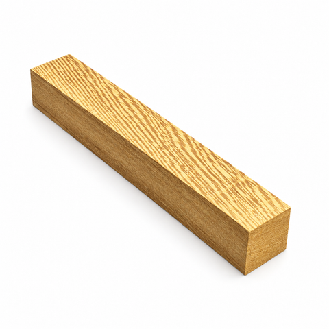 2"x2"x18" KD White Wenge Wood Spindle Turning Blank