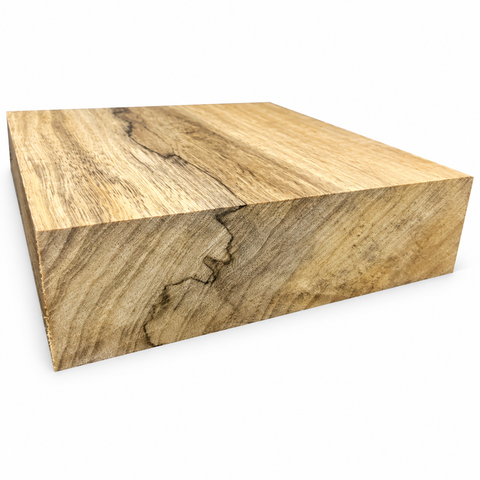 8"x8"x2" KD White Limba Square Wood Turning Blank