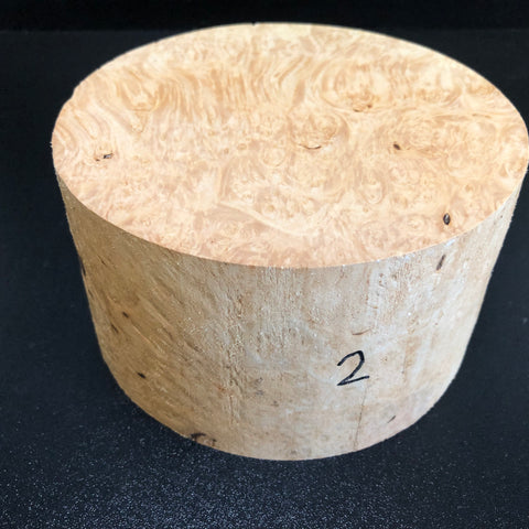6"x3" KD Maple Burl Wood Bowl Turning Blank (#002)