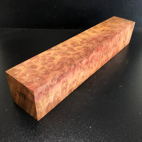 2.75x2.75x15.25" Camphor Burl Wood Spindle Turning Blank (#00573)