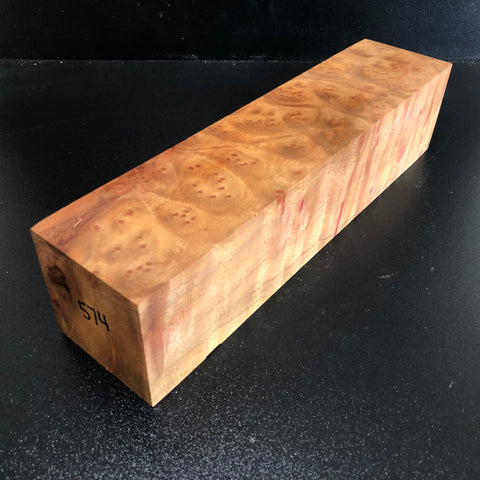 2.75x2.75x11.5" Camphor Burl Wood Spindle Turning Blank (#00574)