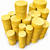 Yellowheart round bowl turning blank stacks