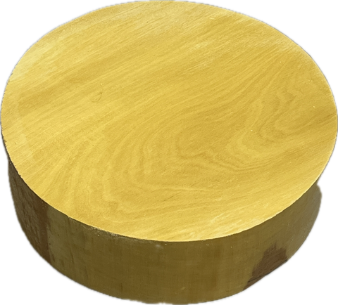 4"x2" KD Yellowheart Wood Bowl Turning Blank
