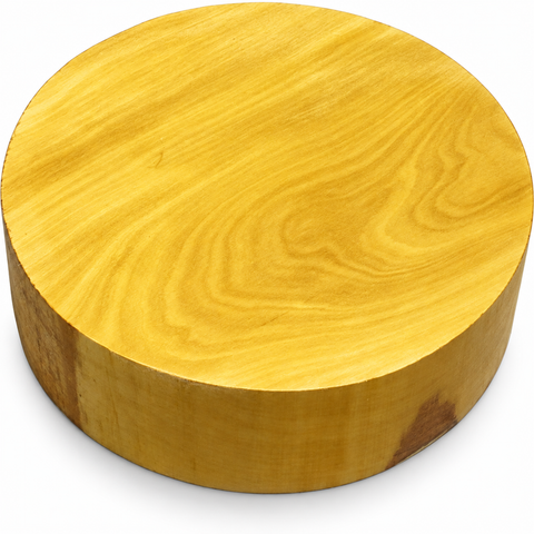 4"x2" KD Yellowheart Wood Bowl Turning Blank