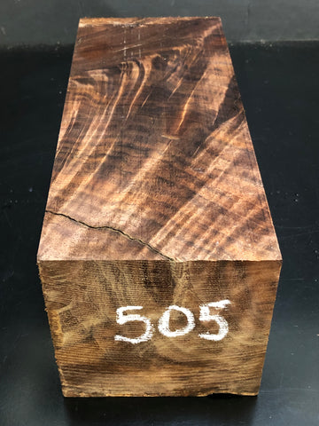 4"x4"x10" KD Figured Walnut Wood Spindle Turning Blank (#00505)
