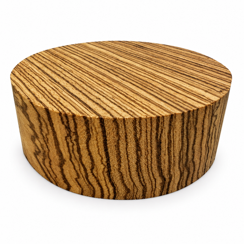 5"x2" KD Zebrawood Wood Bowl Turning Blank