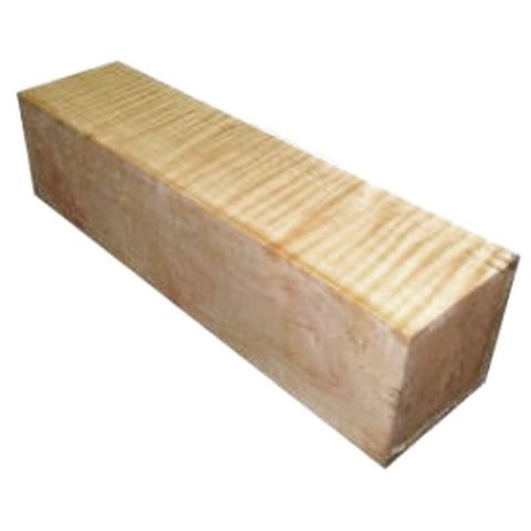 4"x4"x24" KD Curly Hard Maple Wood Spindle Turning Blank