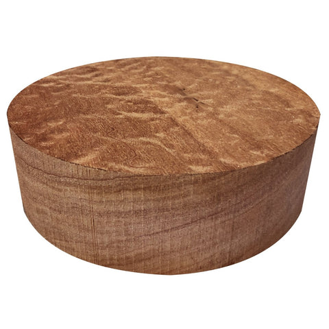 4"x2" KD Figured Sapele Wood Bowl Turning Blank