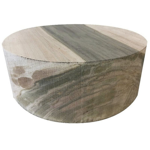 9"x2" KD Spalted Maple Wood Platter Turning Blank