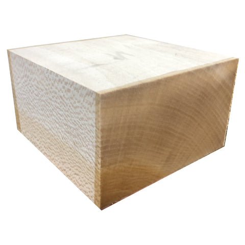 5"x5"x3" KD Sycamore Wood Square Turning Blank