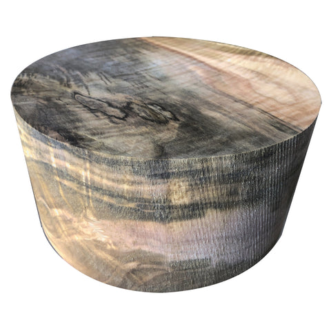 4"x3" Curly Spalted Maple Wood Bowl Turning Blank