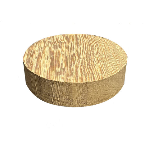 14"x2" KD White Wenge Wood Platter Turning Blank