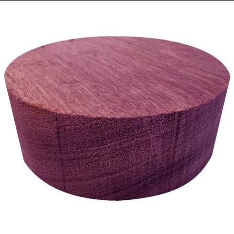 4"x3" KD Purpleheart Wood Bowl Turning Blank