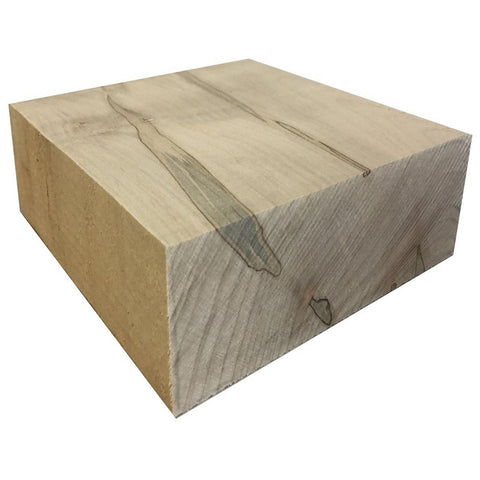 4"x4"x2" KD Select Maple Wood Square Turning Blank